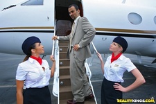 Lucky Guys Gets To Fuck Two Stewardesses - 00
