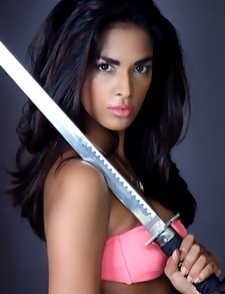 Awesome action girl samurai sword for actiongirls.com